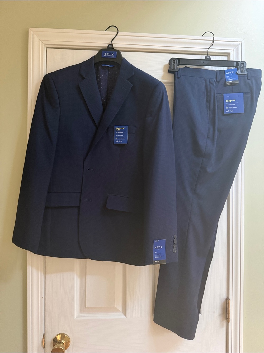 Apt. 9 Men's Dark Navy Two-Piece Suit Jacket & Pants